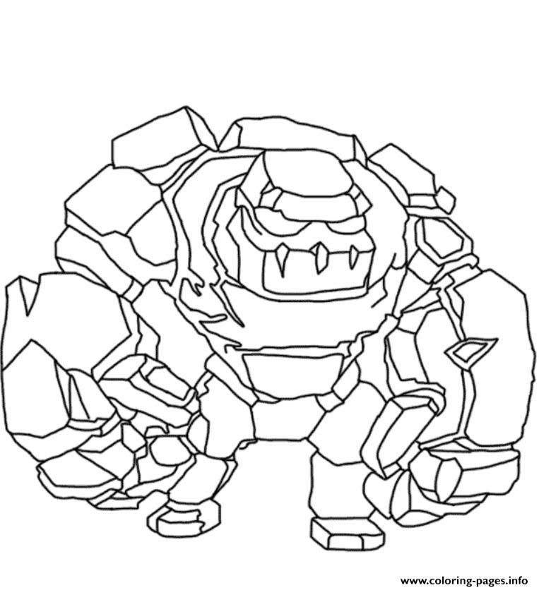 Print golem clash of clans coloring pages | Coloring pages ...