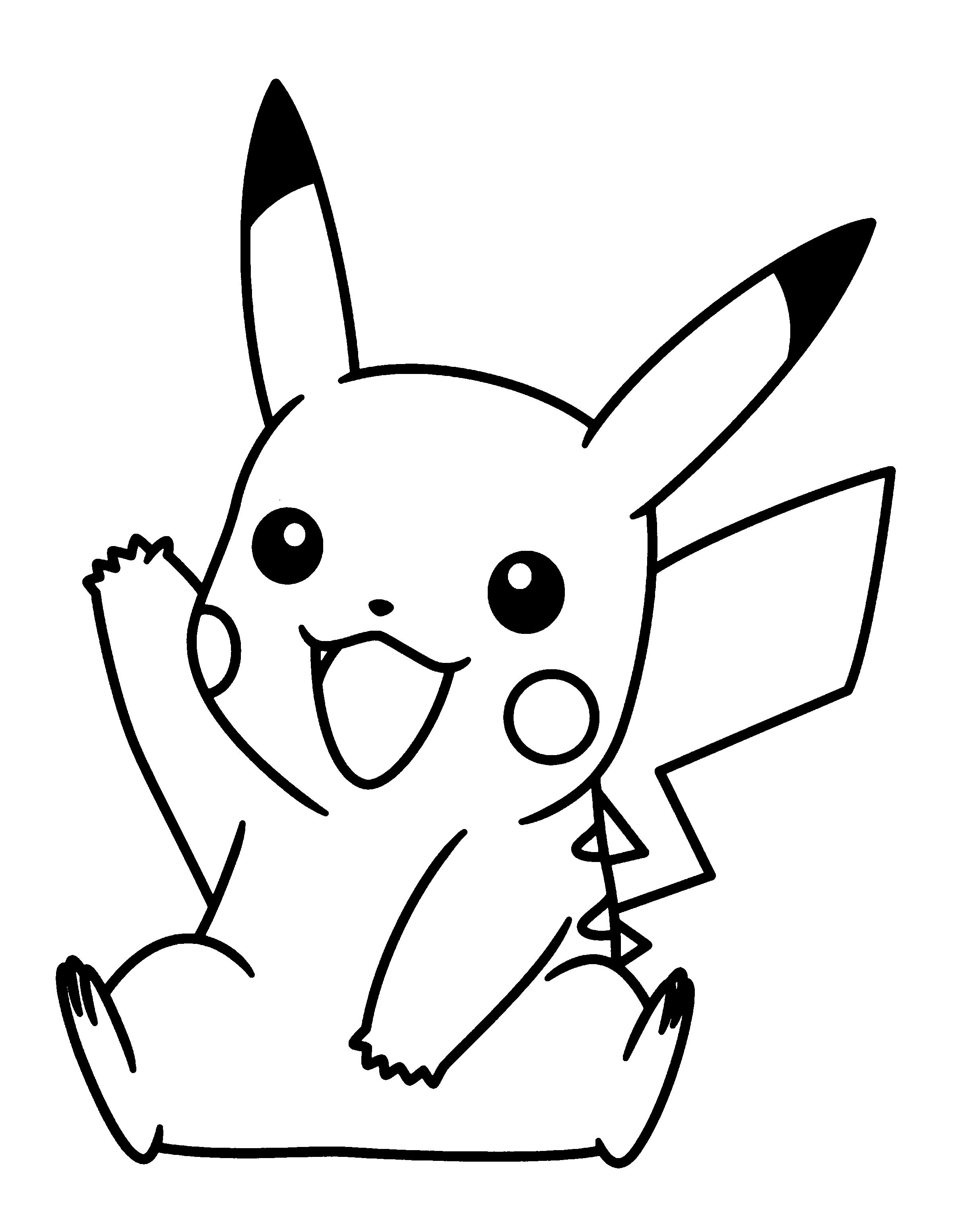 Pikachu coloring pages to download and print for free ...