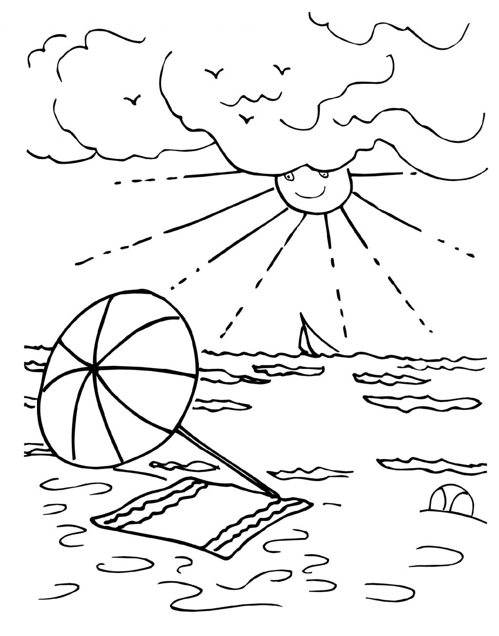 Free Worksheets To Print Coloring Pages Summeroloring Sheets ...
