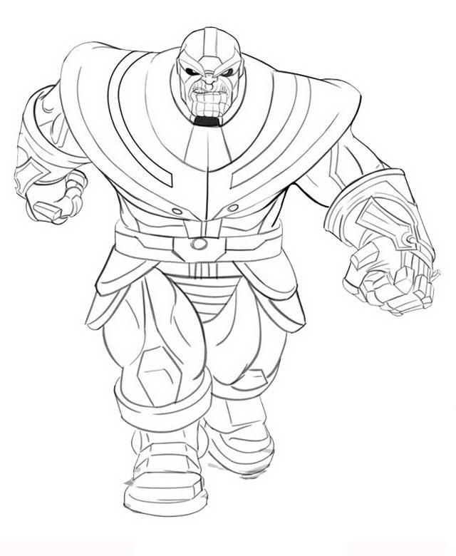 Thanos Coloring Pages for Adults #coloring | Adult coloring ...