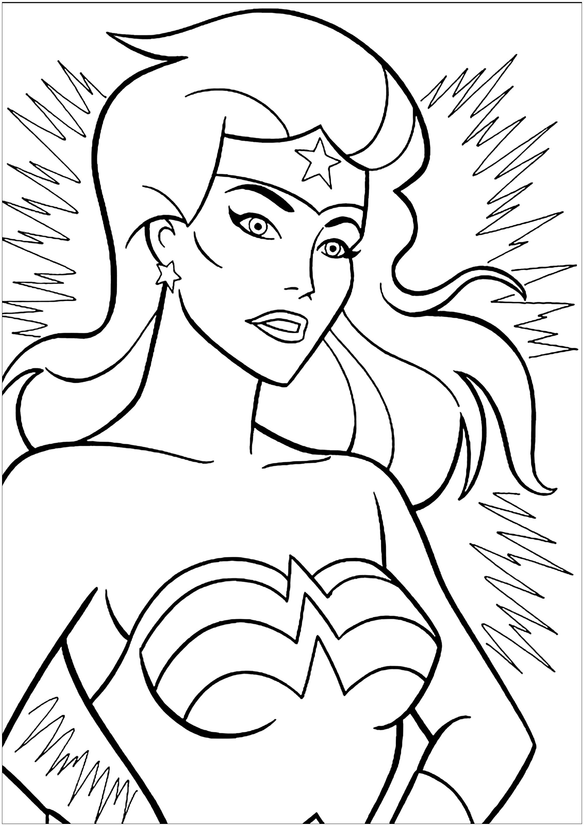 Wonder Women Coloring Pages Coloring Home