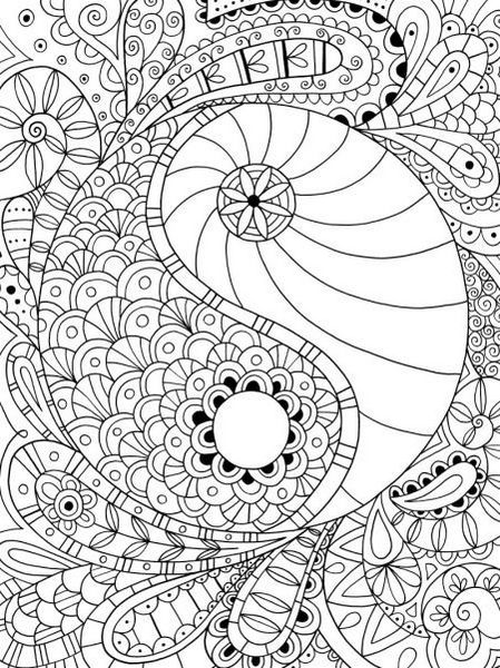 Popular Mandala Yin Yang Coloring Page Collection - Coloring Pages