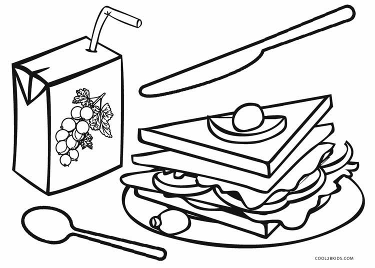 Download Breakfast Coloring Pages - Coloring Home