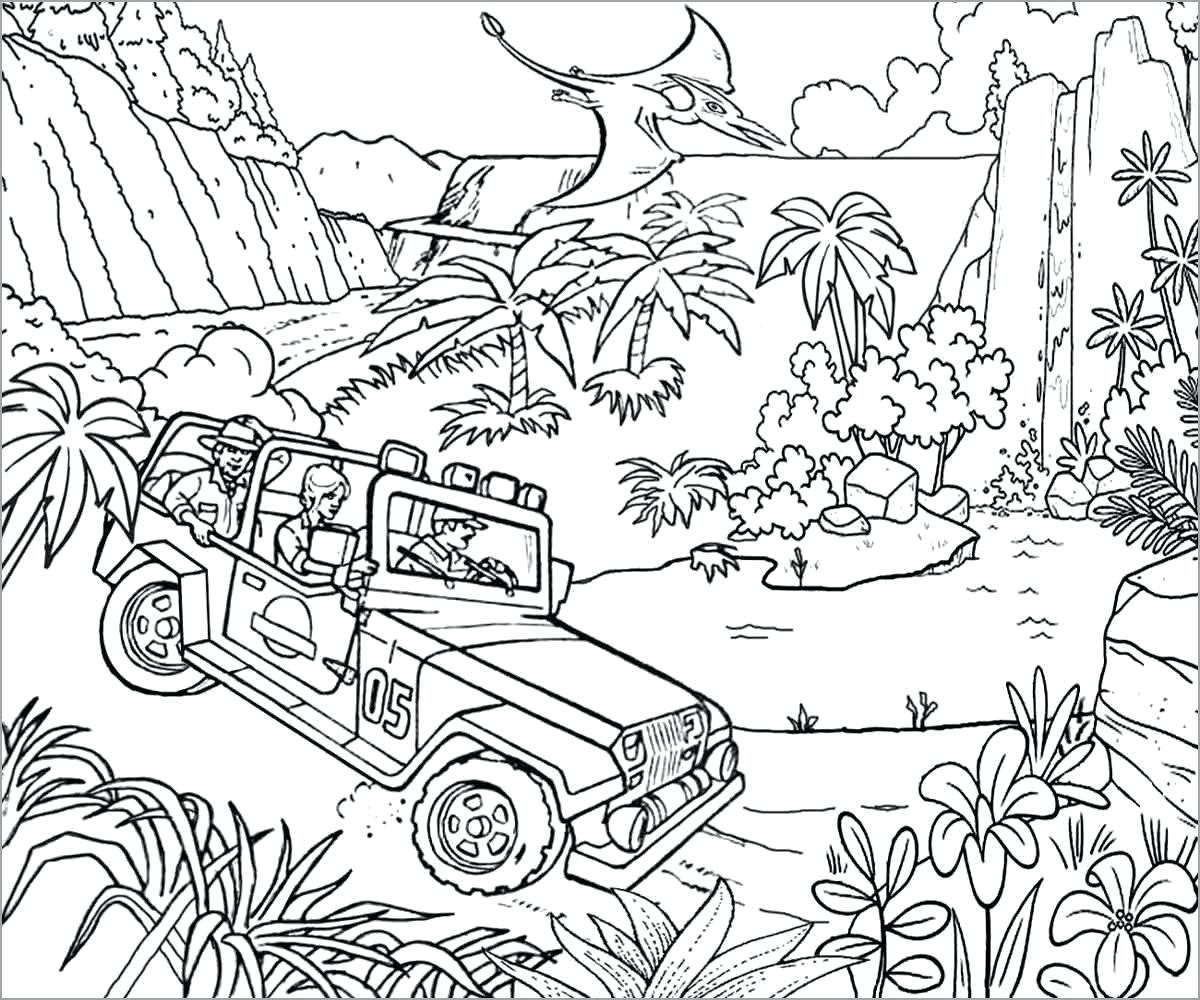 Coloring Pages : Lego Jurassic World Coloring Pages Park ...