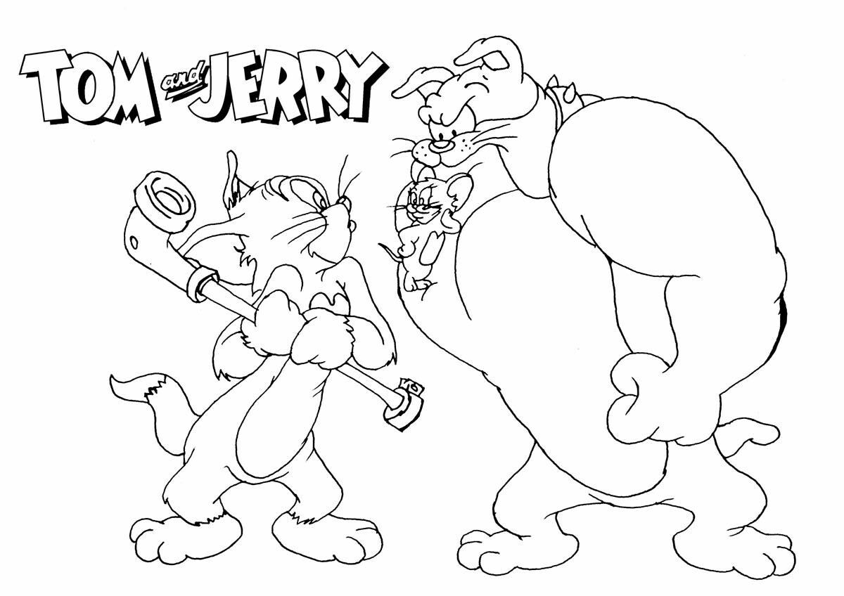 Tom and jerry coloring page-11