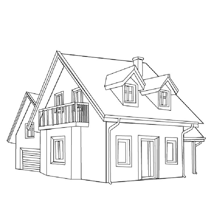 free cartoon house pictures | house coloring pages, free coloring ...