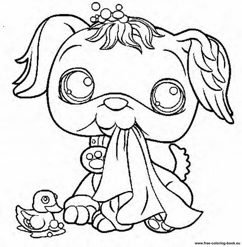 Coloring Pages Of Littlest Pet Shop Dogs - Coloring Page