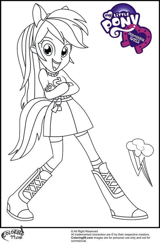 MLP Equestria Girls Coloring Pages | Free Printable Coloring Pages ...
