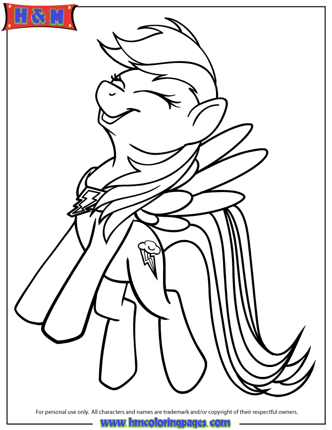 My Little Pony Friendship Is Magic Coloring Pages Rainbow Dash ...