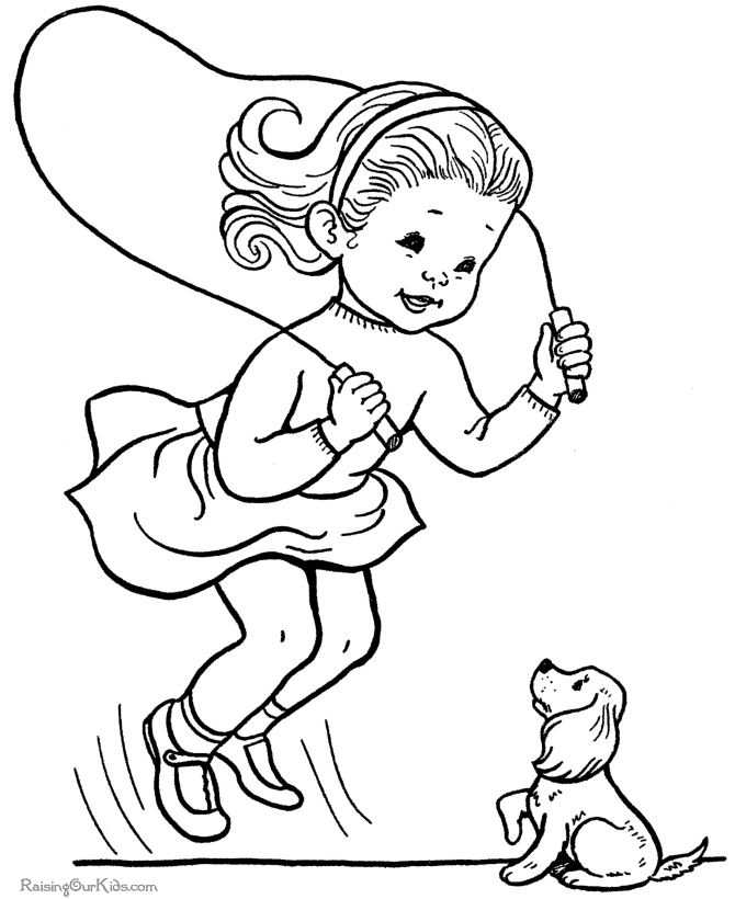 Puppy Coloring Pages For Kids - Coloring Home