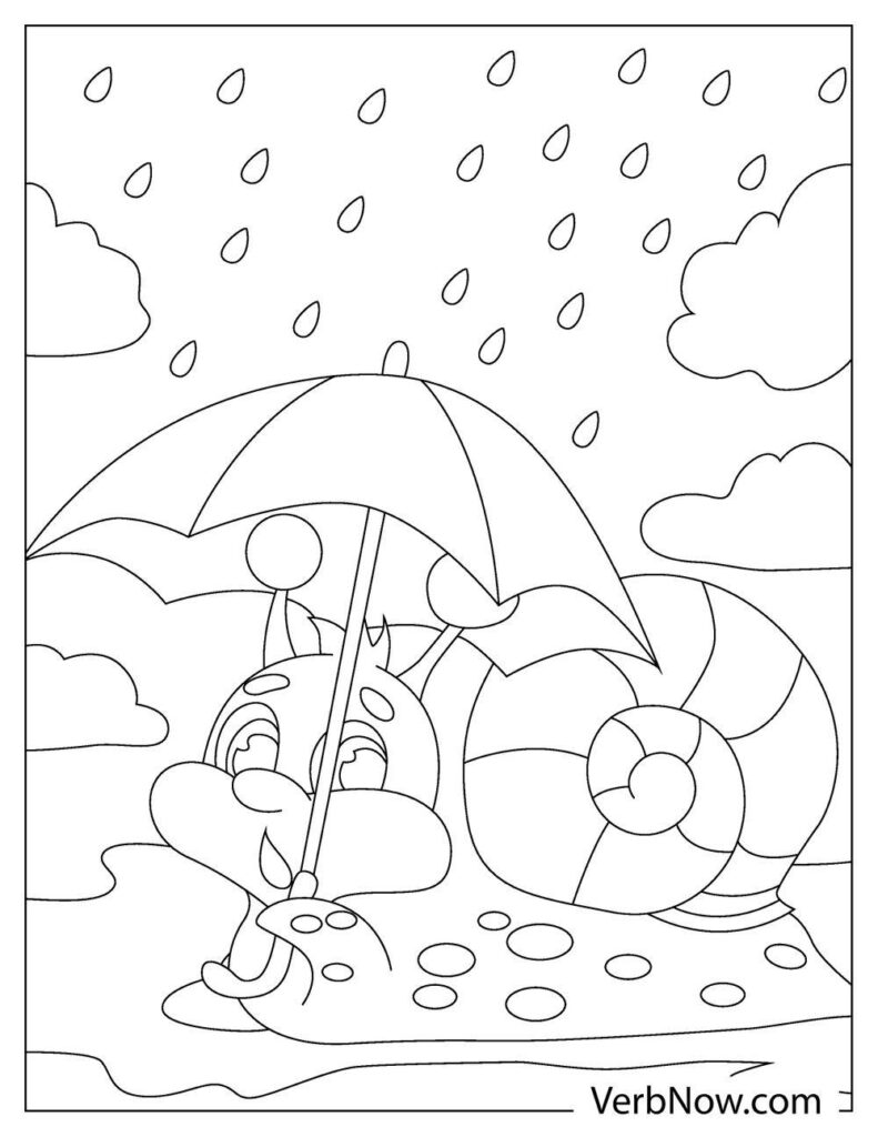 Free RAIN Coloring Pages & Book for Download (Printable PDF) - VerbNow