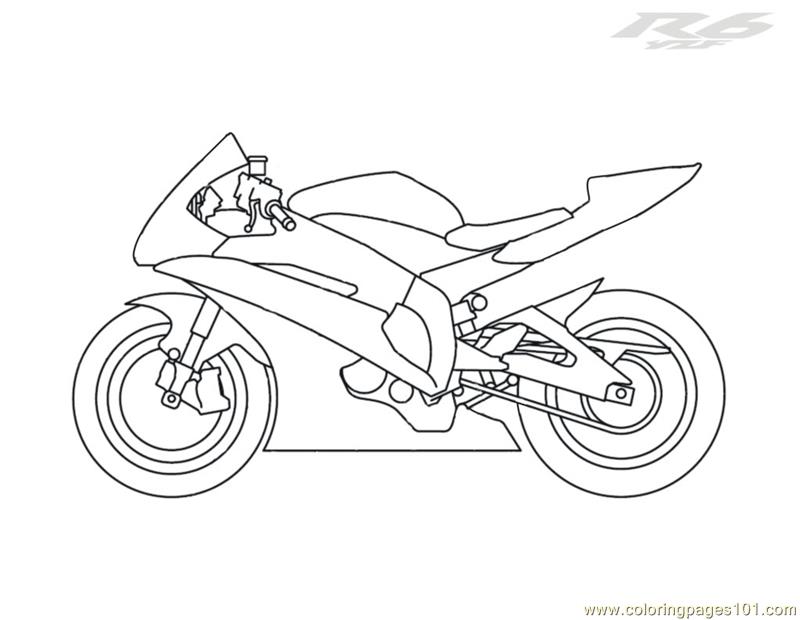Yamaha Coloring Page for Kids - Free Bikes Printable Coloring Pages Online  for Kids - ColoringPages101.com | Coloring Pages for Kids