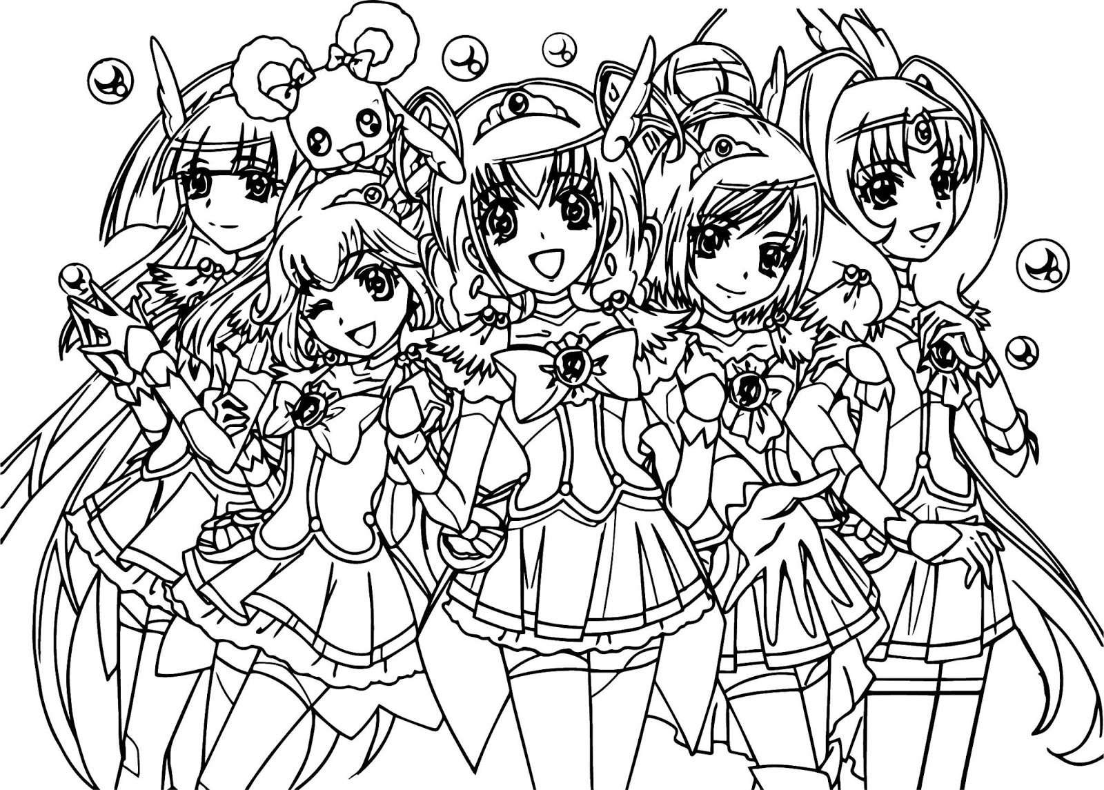 Glitter Force Coloring Pages - Free Printable Coloring Pages for Kids