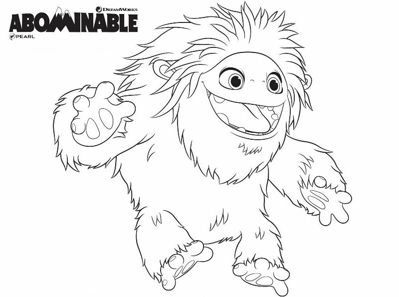 Kids-n-fun.com | Coloring page Abominable Everest 2
