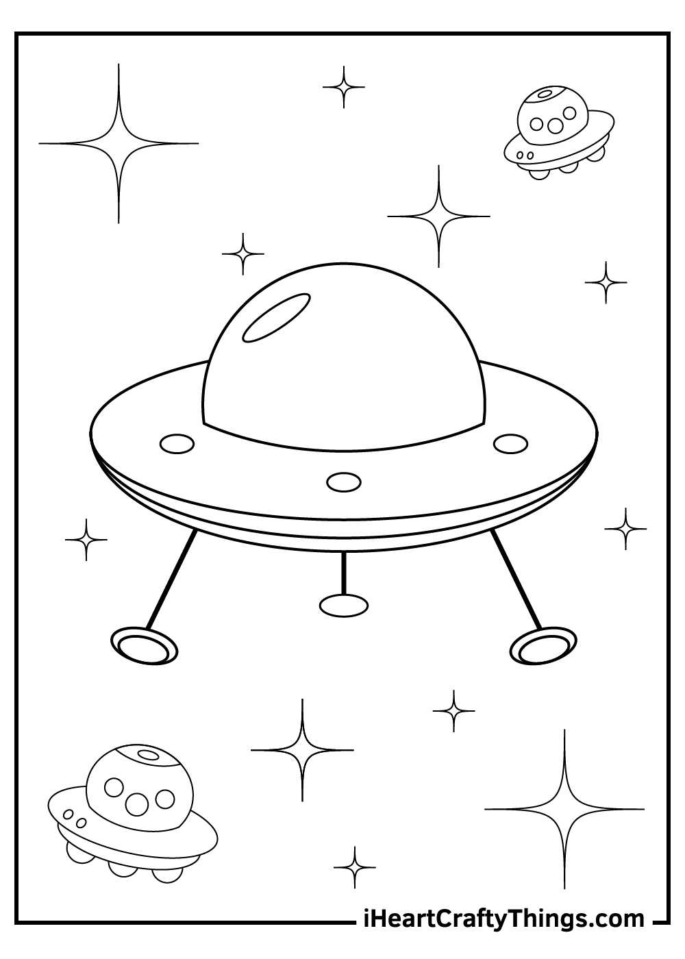 Printable Spaceship Coloring Pages (Updated 2022)