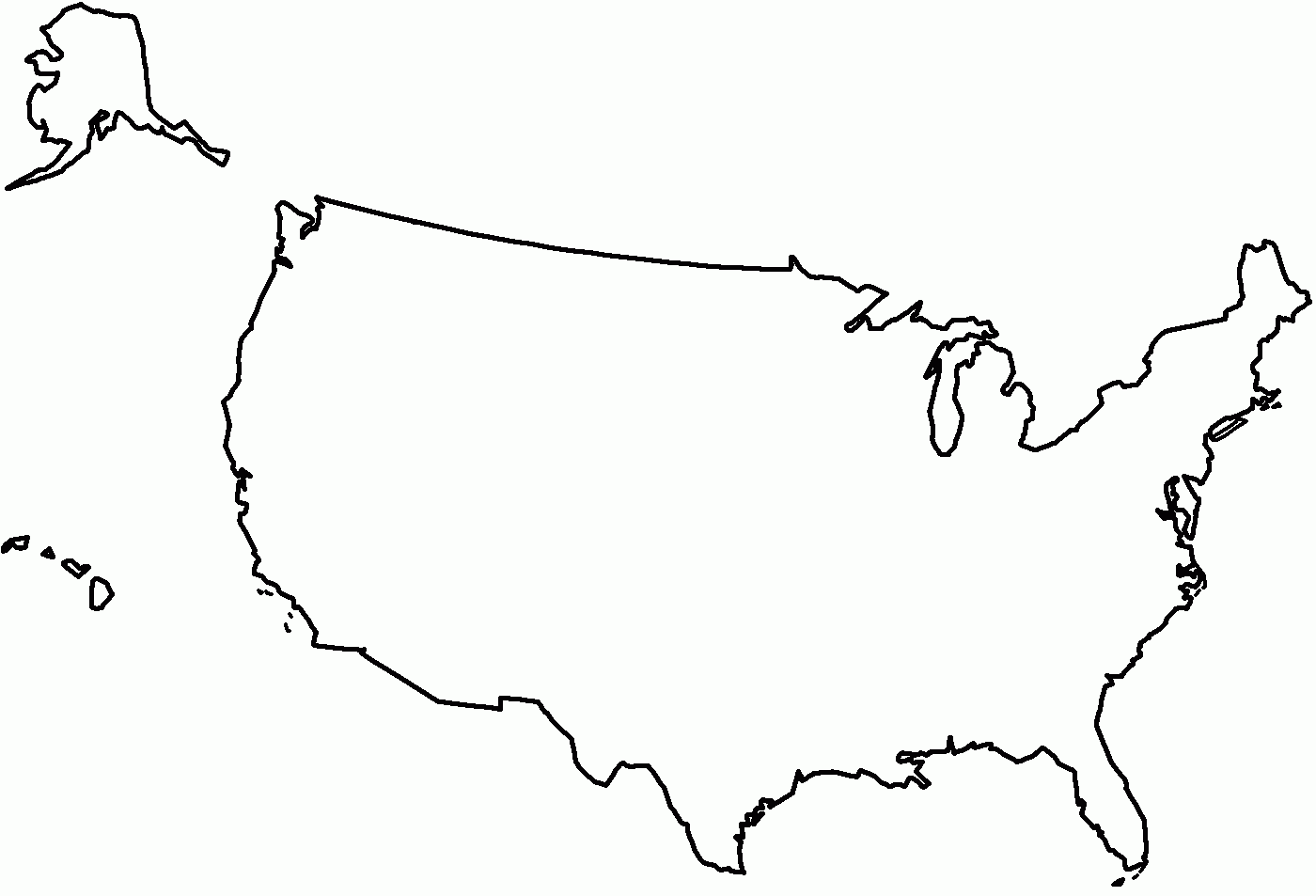 map of america coloring page coloring home