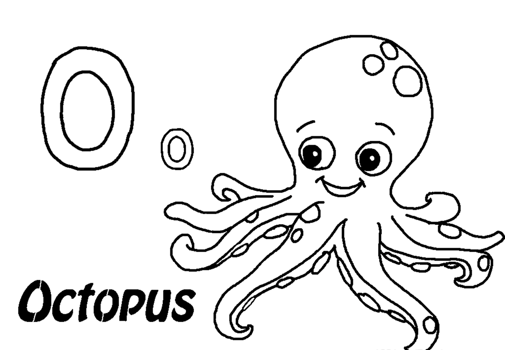 Octopus Kids Coloring Pages - Colorine.net | #27247