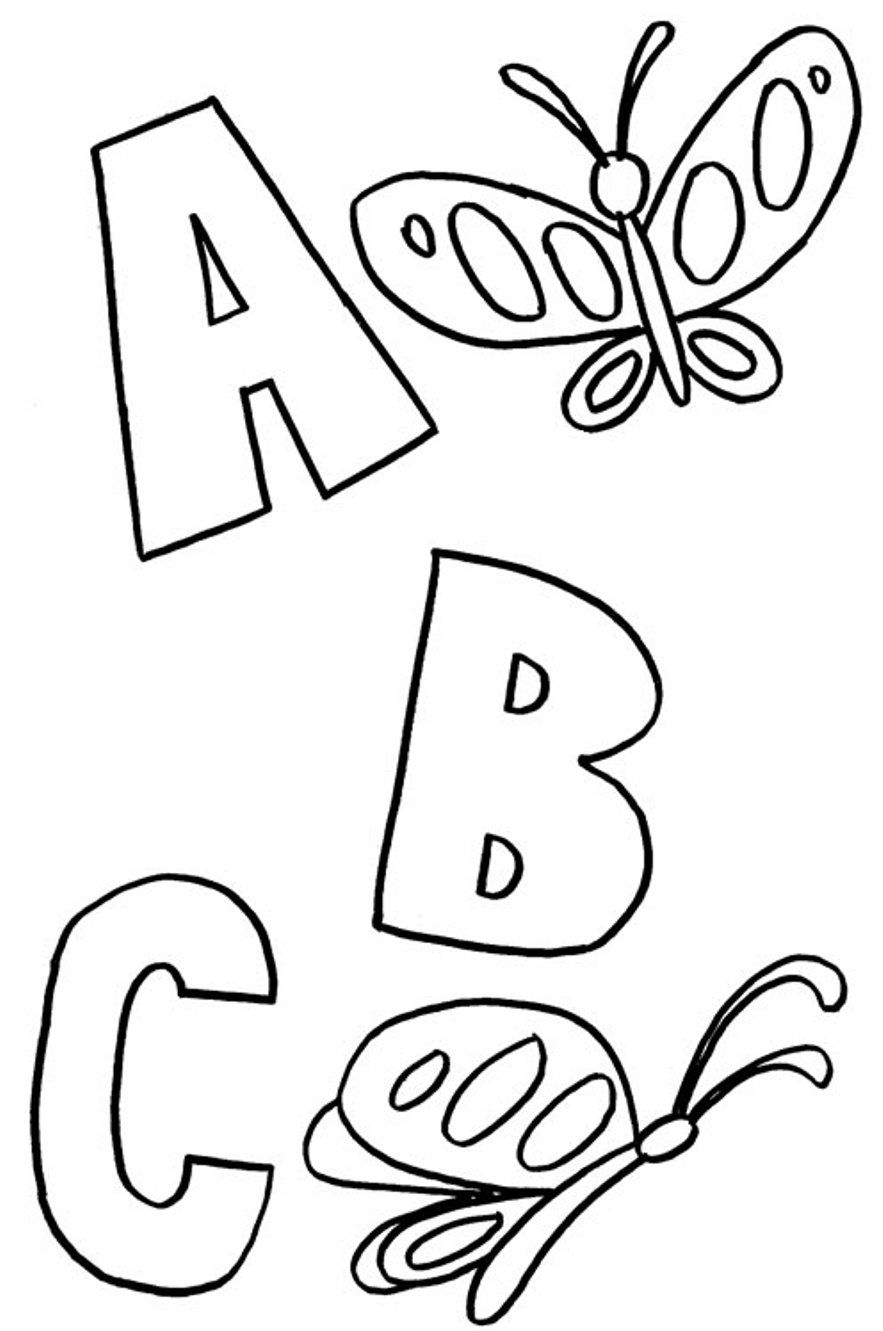 A B C Coloring Pages - Coloring Home
