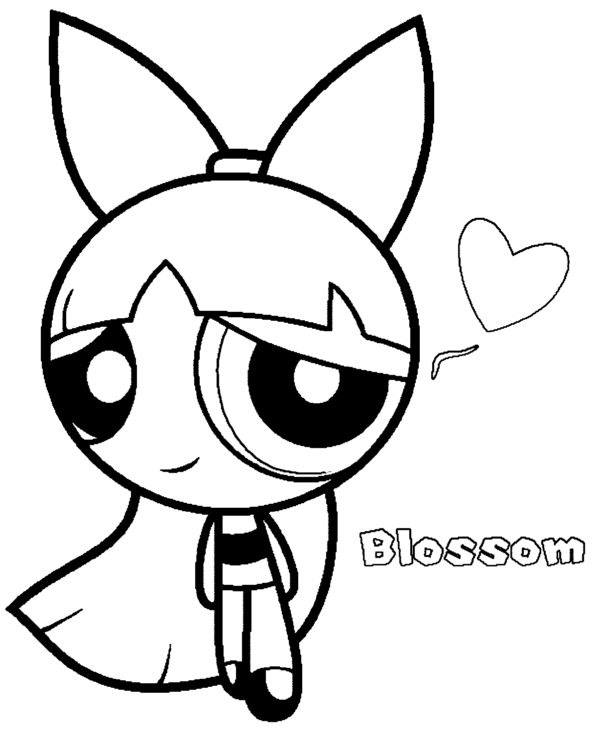 The Powerpuff Girls Blossom Coloring Pages Coloring Pages