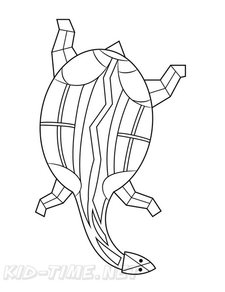 Aboriginal Animal Turtle Drawings Coloring Book Page | Free Coloring Book  Pages Printables