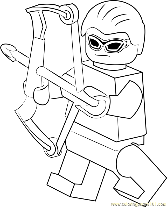 Lego Hawkeye Coloring Page - Free Lego Coloring Pages ...