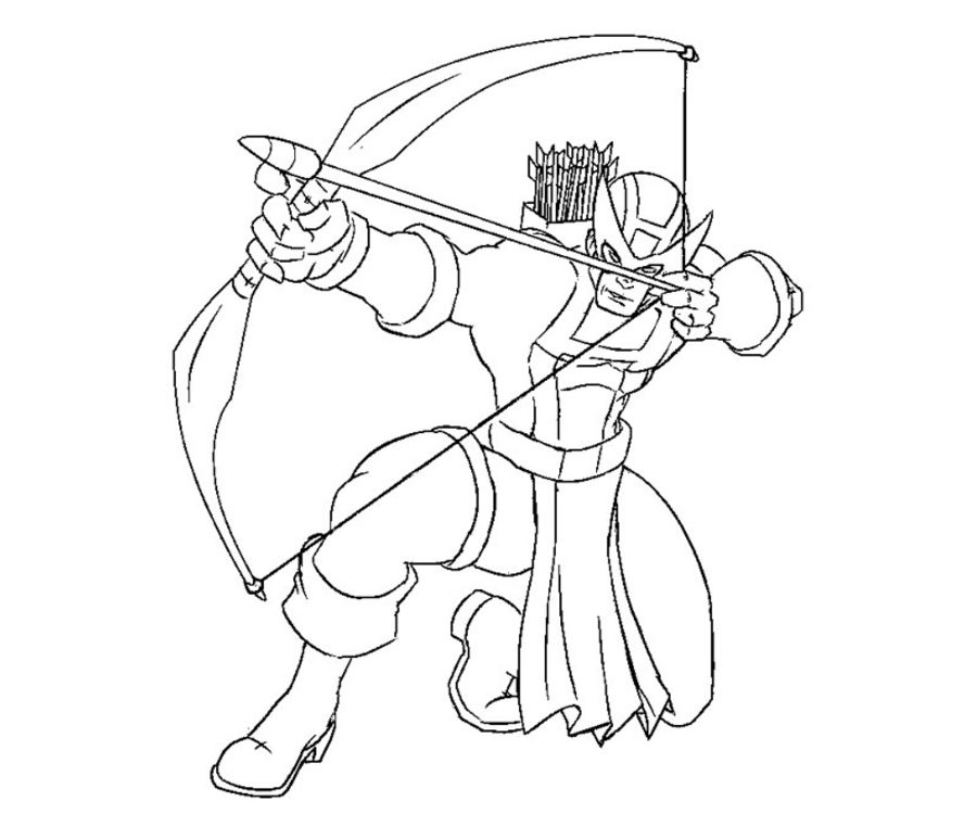 Coloring pages: Coloring pages: Hawkeye, printable for kids ...