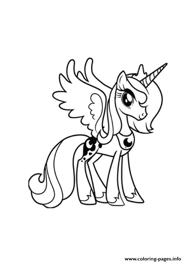 A Princess Luna My Little Pony Coloring Pages Printable