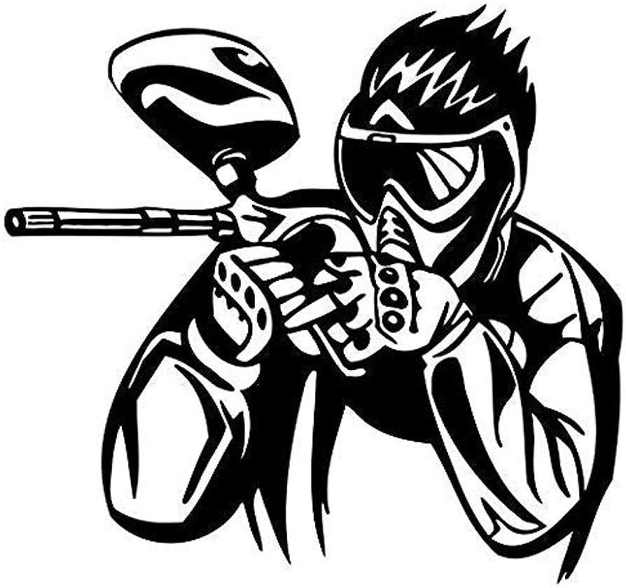 Paintball Shooter Extreme Sports - Sticker Graphic - Auto, Wall, Laptop,  Cell, Truck Sticker for Windows, Cars, Trucks : Automotive - Amazon.com