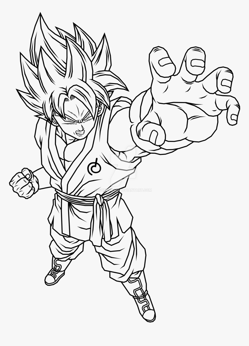 Printable Son Goku Coloring Page   Anime Coloring Pages   Coloring ...