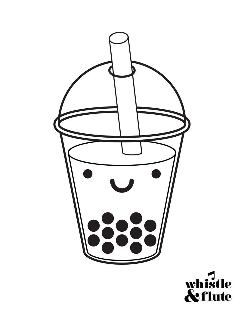 Boba Tea Coloring Pages   Coloring Home