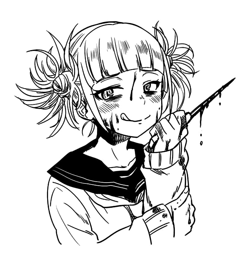 Evil Toga Himiko Coloring Page - Anime Coloring Pages - Coloring Home