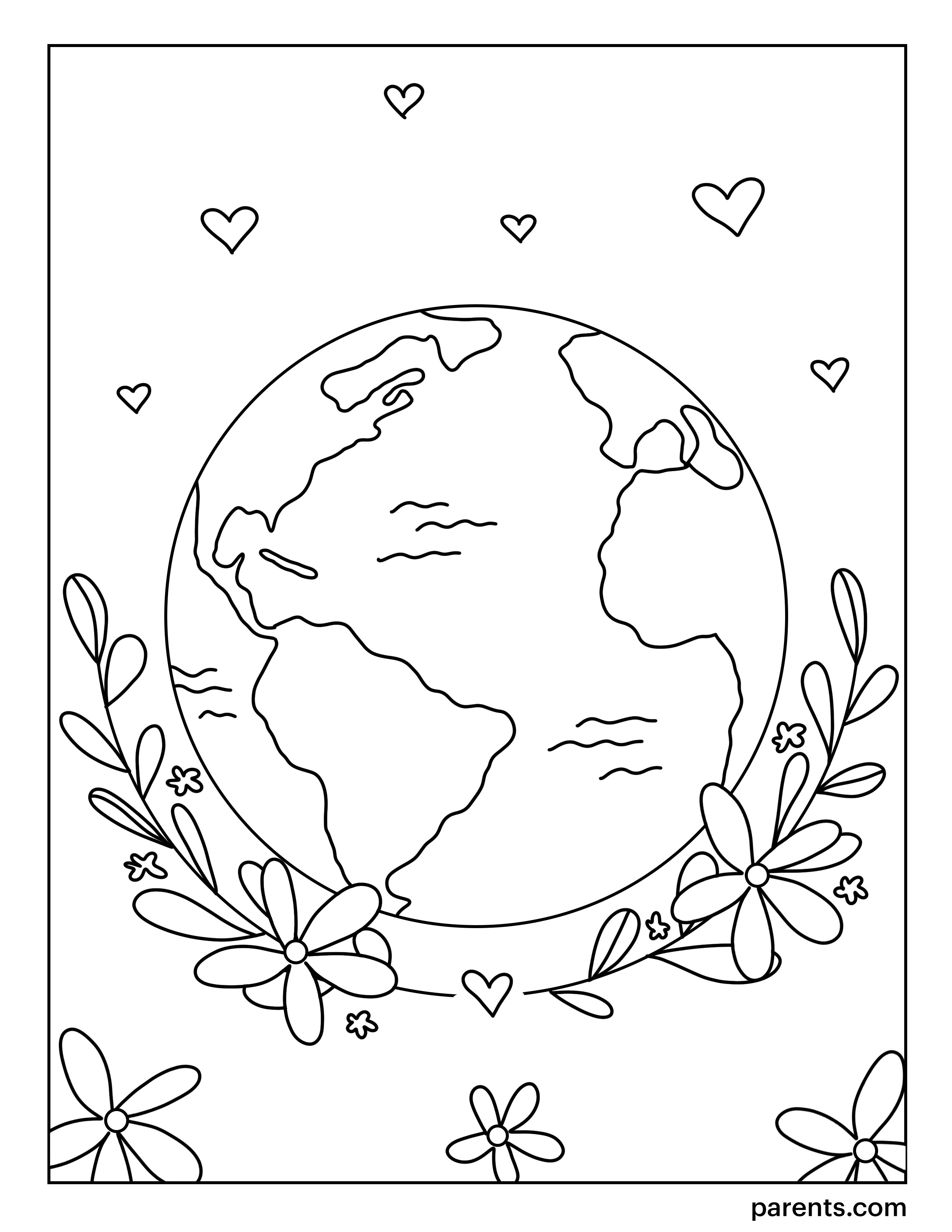20 Free Earth Day Coloring Pages For Kids   Parents   Coloring Home