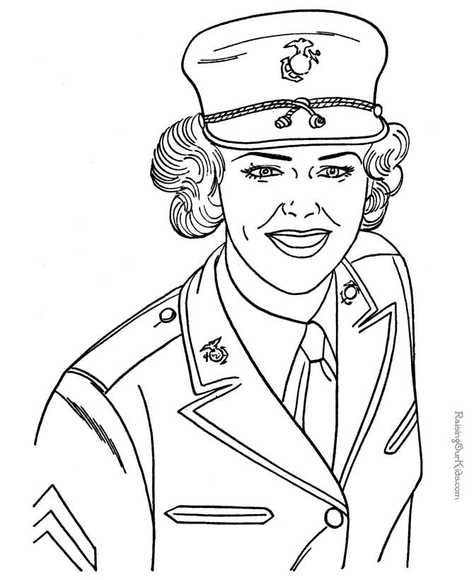 coloring pages for armed forces day - Clip Art Library