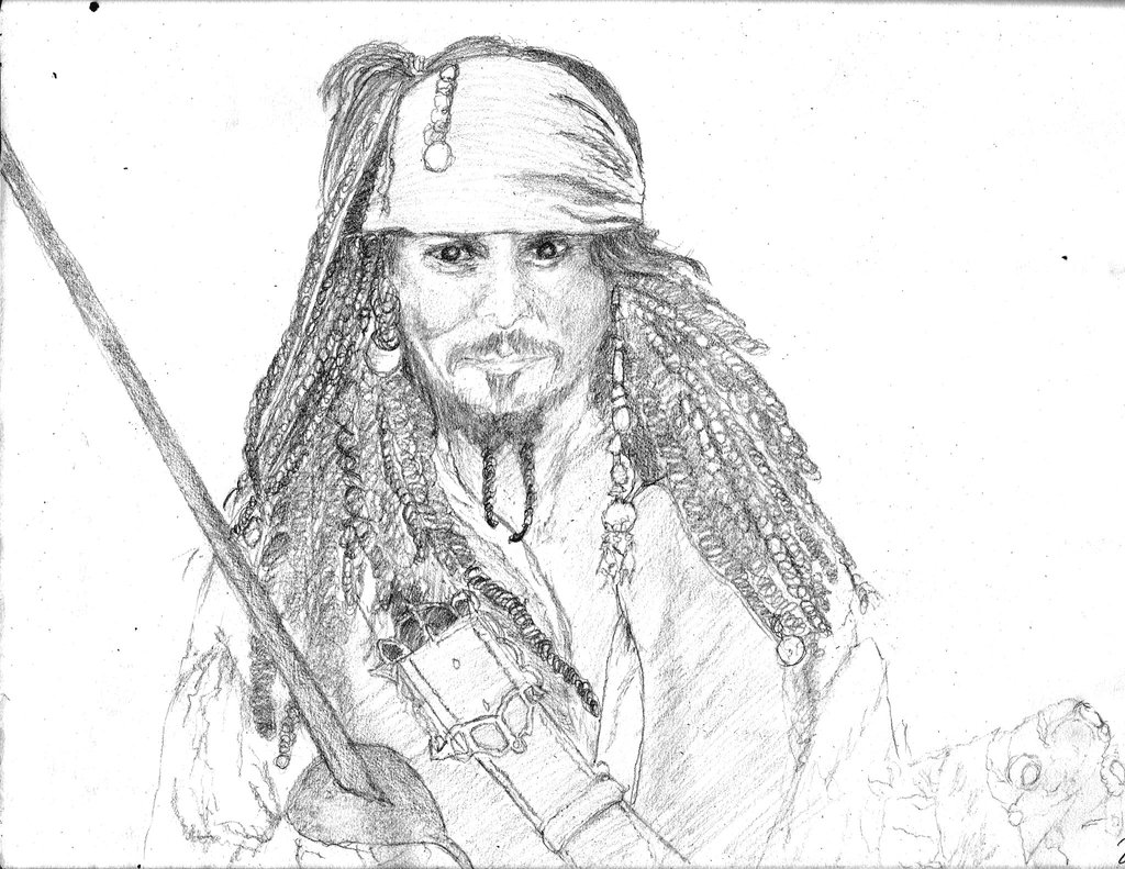 Jack Sparrow Drawing at GetDrawings | Free download