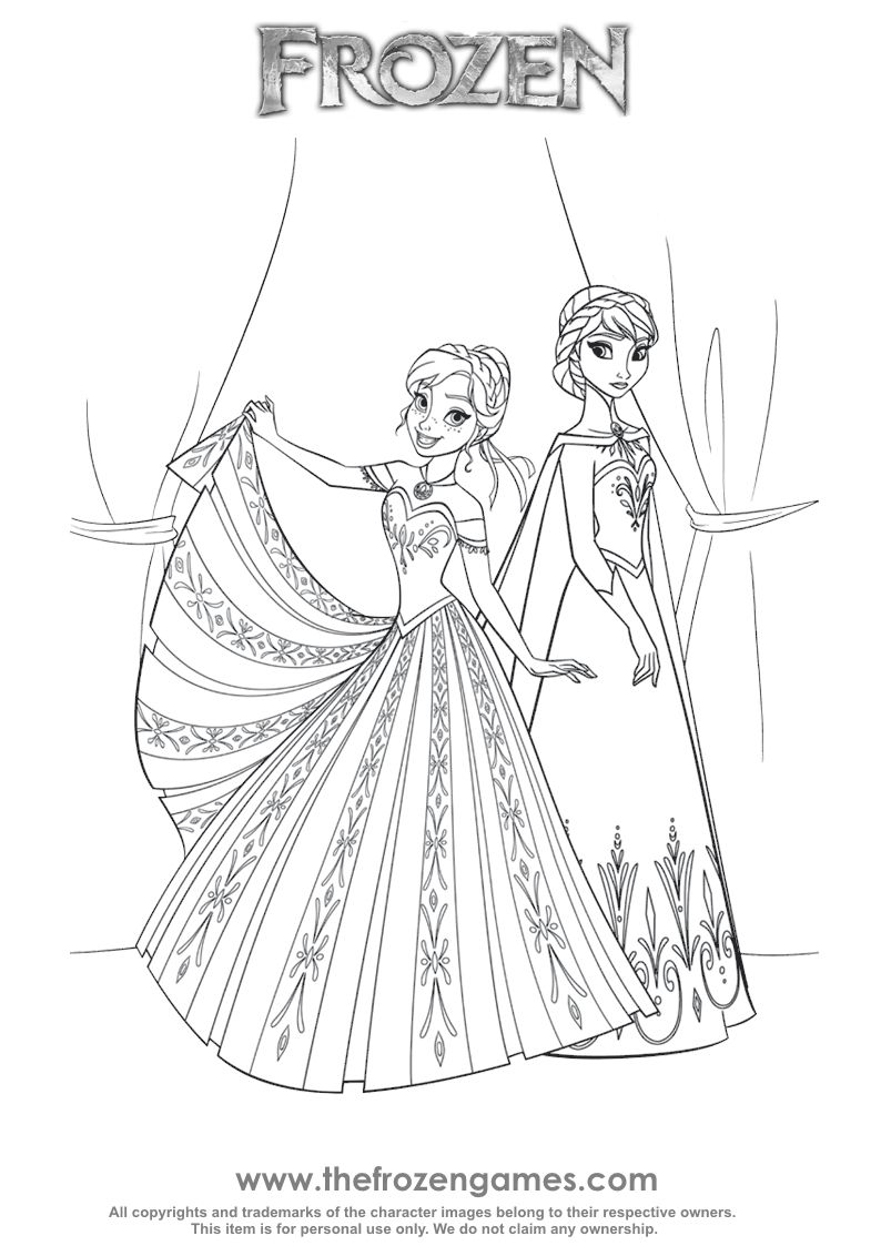 Geography Blog: Coloring Pages - Anna - Disney