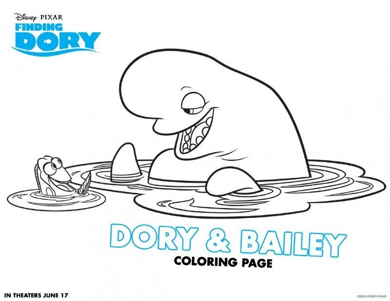 Finding Dory Coloring Pages Printables