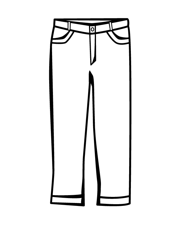 Pants Coloring Page : Coloring - Coloring Pages