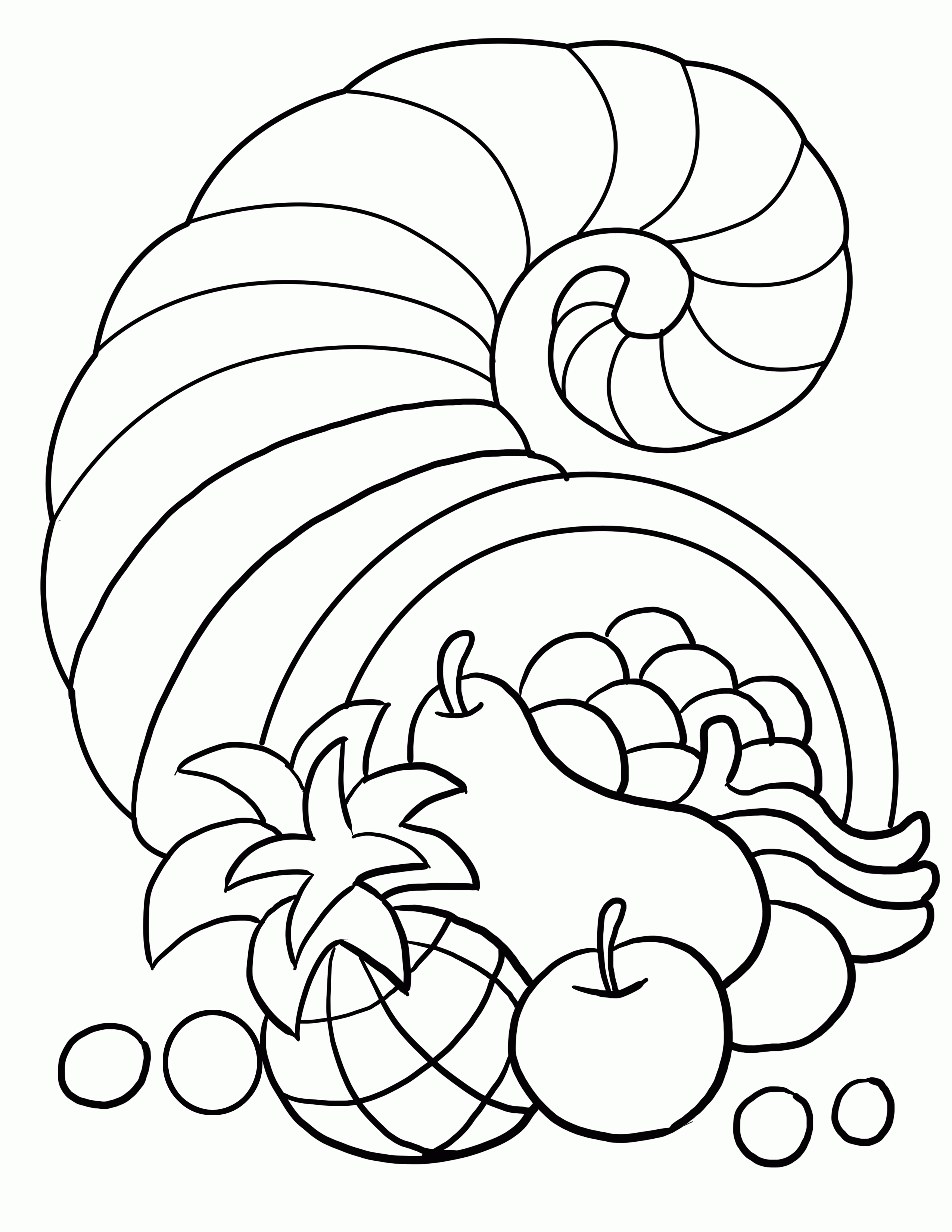 Thanksgiving Harvest Coloring Pages   Coloring Home