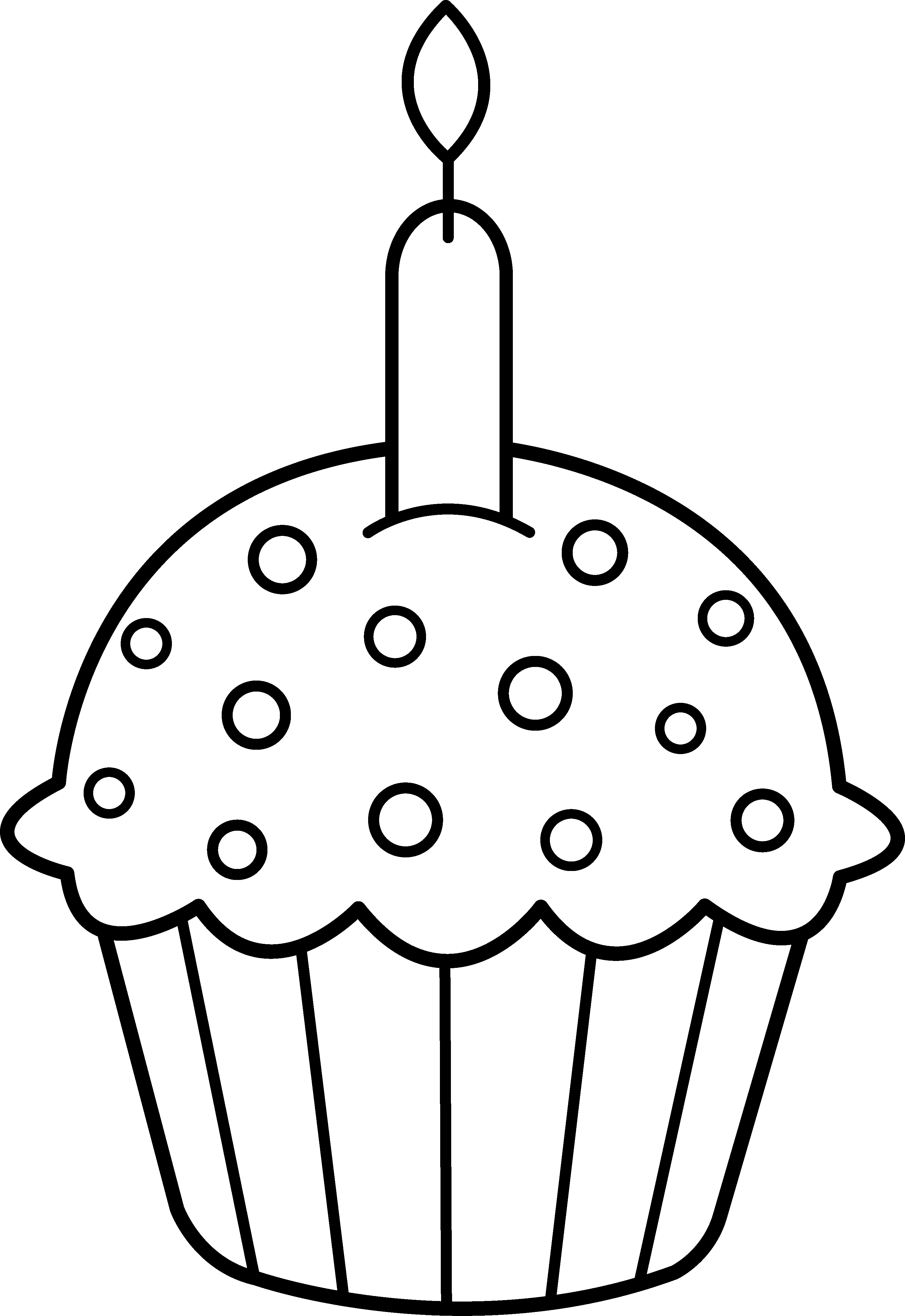 11 Pics of Birthday Cupcake Coloring Pages Printable - Cupcake ...