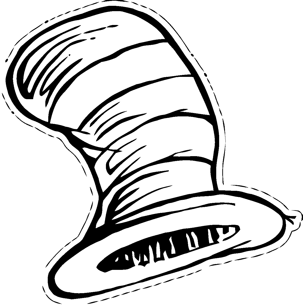 Amazing of Dr Seuss Hat Coloring Page At Dr Seuss Colorin #919
