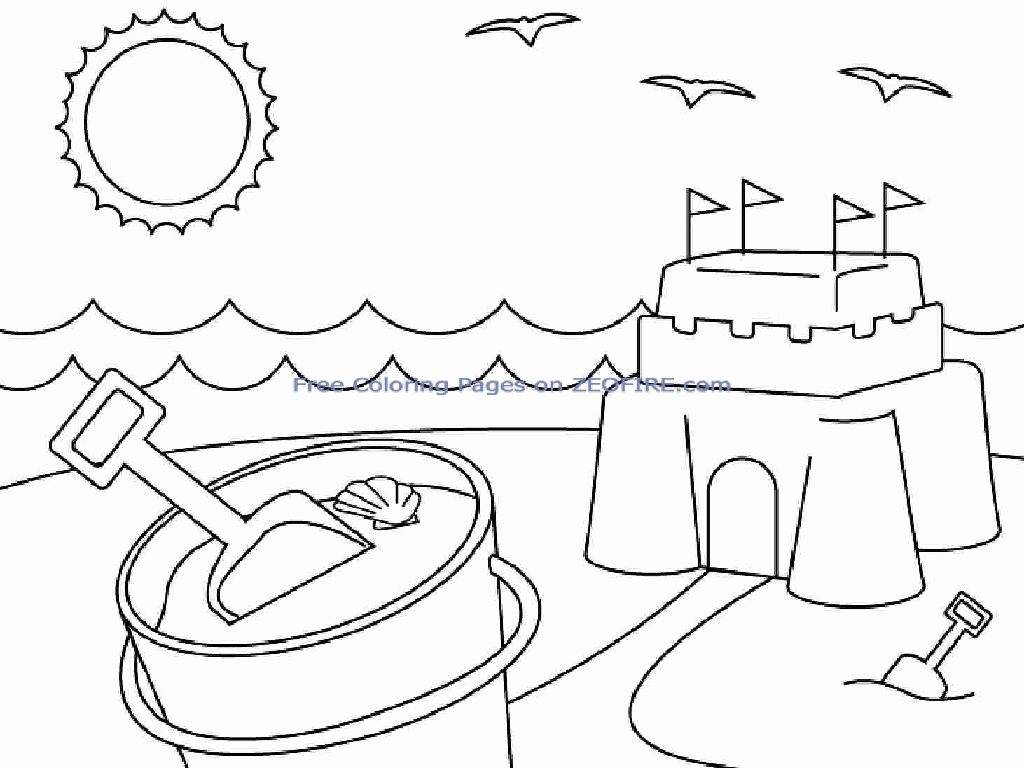 summer coloring pages for preschool