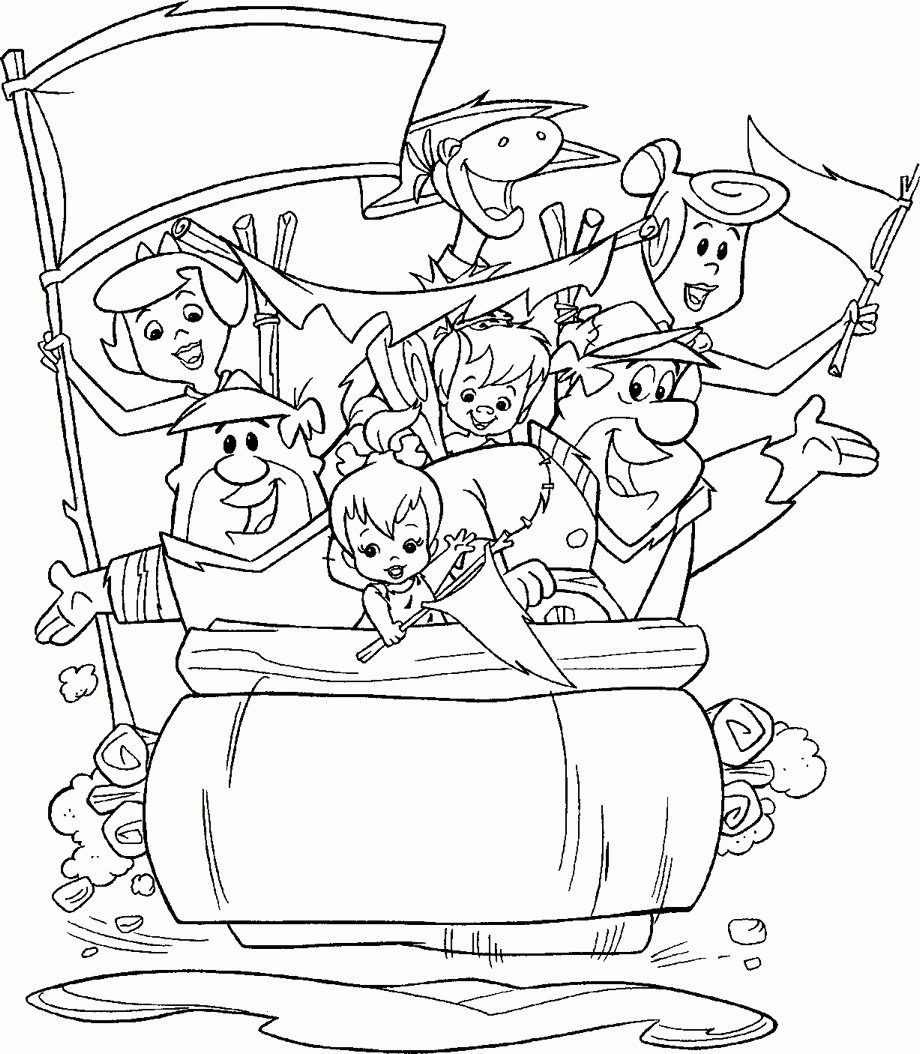 Flintstones coloring pages download and print for free