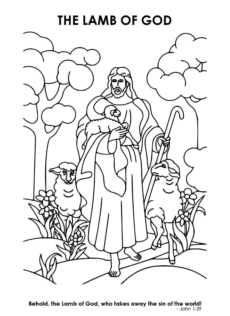 Christian Easter Coloring Page - Mom Life Made Easy