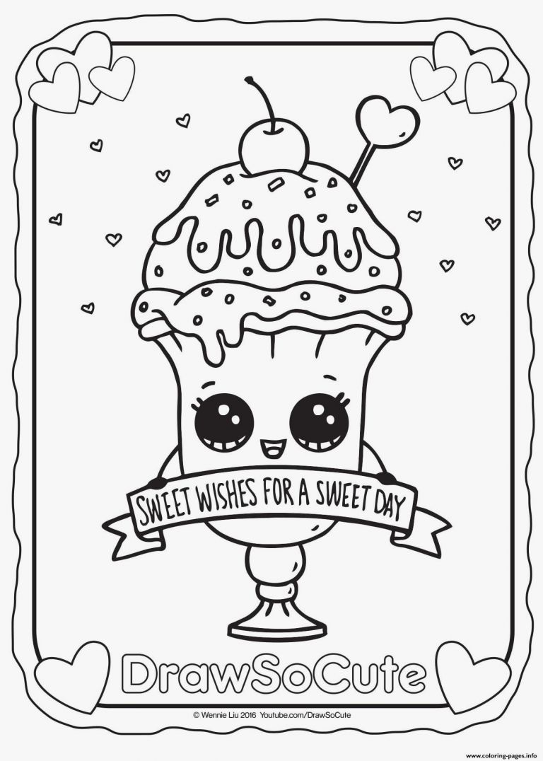 Ice Cream Coloring Pages Inspirational Sheet Kawaii To Print Approachingtheelephant Coloring Home