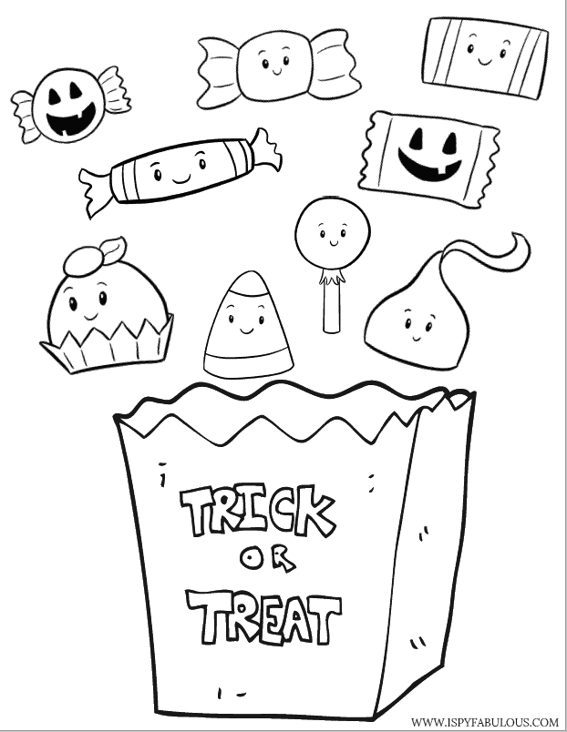 6 Free Halloween Coloring Pages For Kids - New For 2020! - I Spy