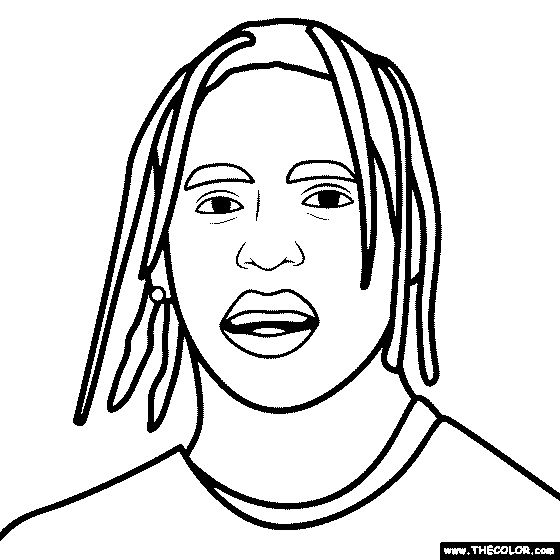 Travis Scott Fortnite Coloring Page Coloring Pages