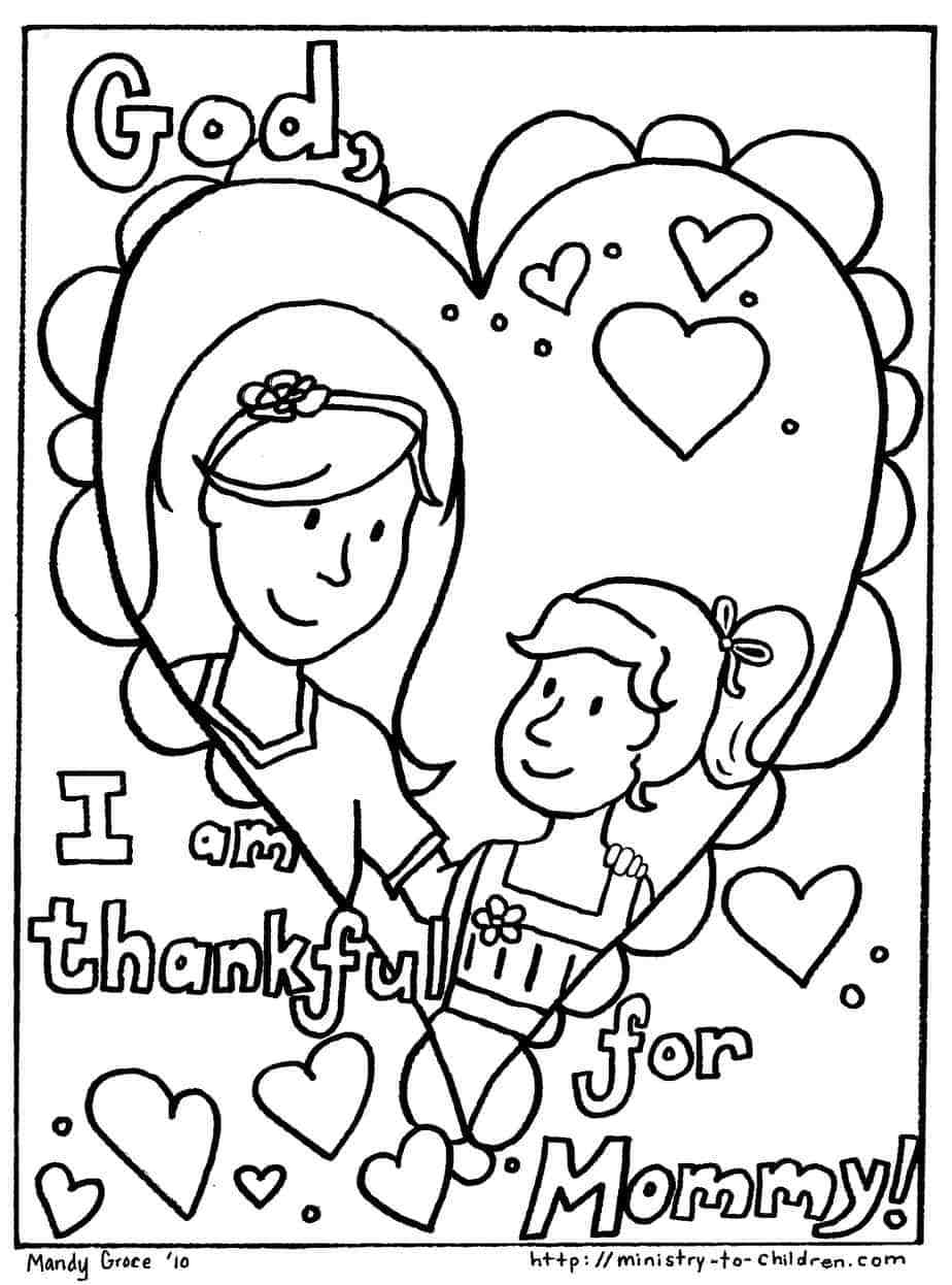 Mother's Day Coloring Pages (100% Free) Easy Print PDF