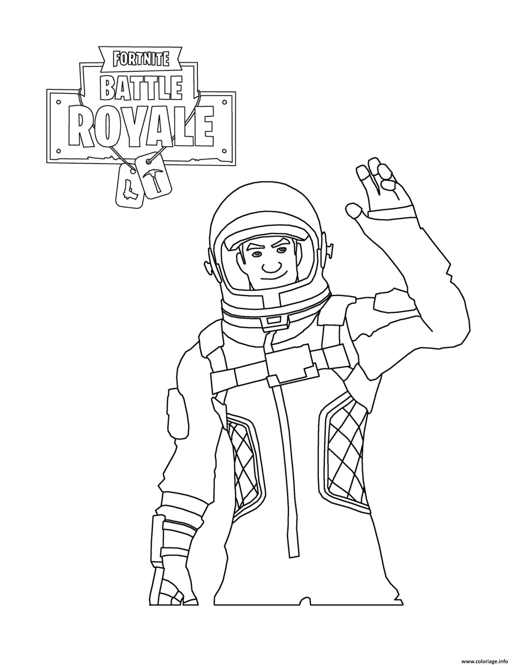 Fortnite Battle Royale : Astronaut - Fortnite Battle Royale Kids Coloring  Pages