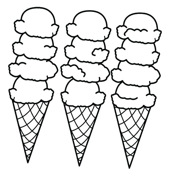 Scoop Ice Cream Coloring Page (Page 4) - Line.17QQ.com