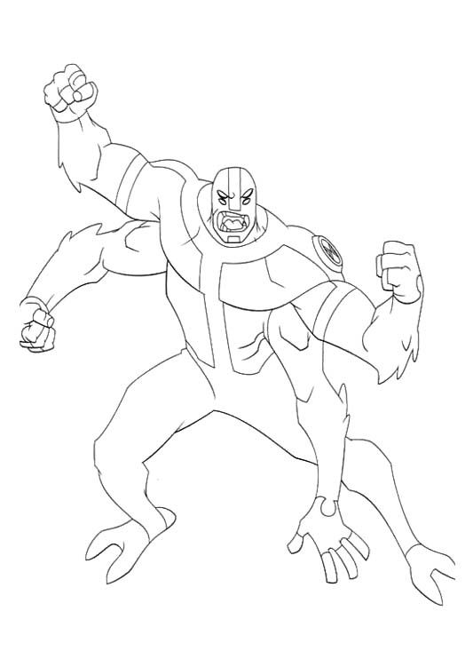 Coloring Page For Kids | Cartoon coloring pages, Ben 10, Coloring books